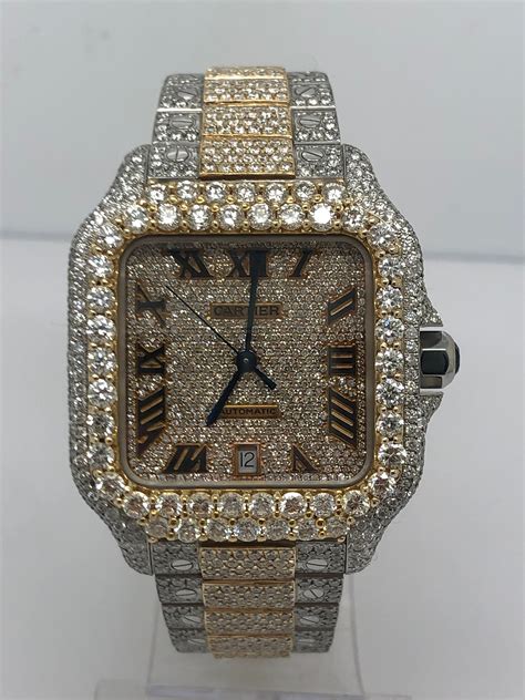 iced out cartier replica|cartier santos counterfeit.